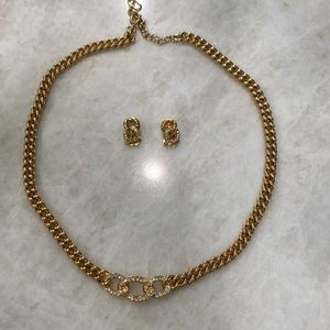 Christian Dior necklace/earrings set